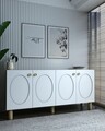 Consola, Olivia, Elisa KB150 Bohem, 150x75x35 cm, PAL , Stejar Safir / Alb
