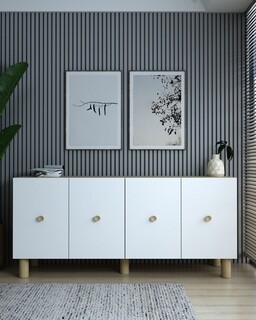 150x75x35 cm, Maro;Alb