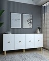 Consola, Olivia, Mono KB150 Bohem, 150x75x35 cm, PAL , Stejar Safir / Alb