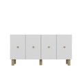 Consola, Olivia, Mono KB150 Bohem, 150x75x35 cm, PAL , Stejar Safir / Alb