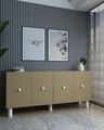 Consola, Chalmette, Mono KB150 Bohem, 150x75x35 cm, PAL , Stejar Safir / Hazeran