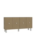 Consola, Chalmette, Mono KB150 Bohem, 150x75x35 cm, PAL , Stejar Safir / Hazeran