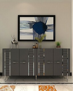 150x75x35 cm, Antracit;Argintiu