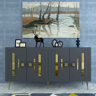 150x75x35 cm, Antracit;Auriu