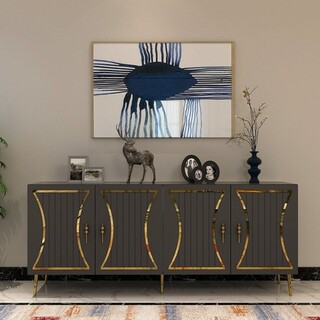 150x75x35 cm, Antracit;Auriu