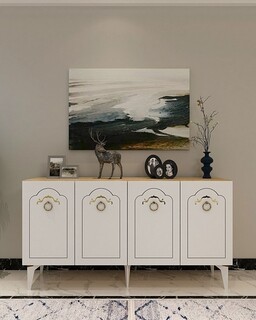 150x75x35 cm, Maro;Alb