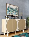 Consola, Chalmette, Wilder Bohem, 150x75x35 cm, PAL , Stejar Safir / Hazeran