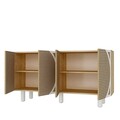 Consola, Chalmette, Wilder Bohem, 150x75x35 cm, PAL , Stejar Safir / Hazeran