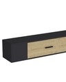 Comoda TV, Olivia, Kodaks, 150x33 cm, PAL , Stejar antracit / safir