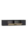 Comoda TV, Olivia, Kodaks, 150x33 cm, PAL , Stejar antracit / safir