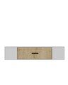 Comoda TV, Olivia, Kodaks, 150x33 cm, PAL , Stejar alb / safir