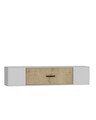 Comoda TV, Olivia, Kodaks, 150x33 cm, PAL , Stejar alb / safir
