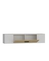 Comoda TV, Olivia, Kodaks, 150x33 cm, PAL , Stejar alb / safir