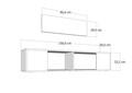 Comoda TV, Olivia, Kodaks L2, 150x33 cm, PAL , Antracit