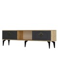 Comoda TV, Olivia, Violet, 150x44 cm, PAL , Stejar safir / Antracit