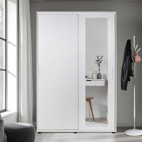 Cuier de perete, Adore, Prt-620-Bb-3, 120x187x38 cm, PAL, Alb