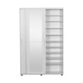 Cuier de perete, Adore, Prt-620-Bb-3, 120x187x38 cm, PAL, Alb