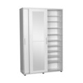 Cuier de perete, Adore, Prt-620-Bb-3, 120x187x38 cm, PAL, Alb