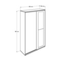 Cuier de perete, Adore, Prt-620-Bb-3, 120x187x38 cm, PAL, Alb
