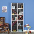 Corp biblioteca, Adore, Ktp-910-Bk-1, 75x188x30 cm, PAL, Alb/Rosu