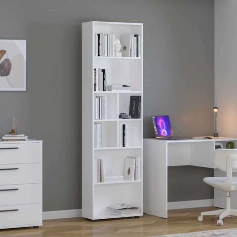 Corp biblioteca, Adore, Ktp-168-Bb-1, 55x187x23 cm, PAL, Alb