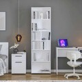Corp biblioteca, Adore, Ktp-168-Bb-1, 55x187x23 cm, PAL, Alb