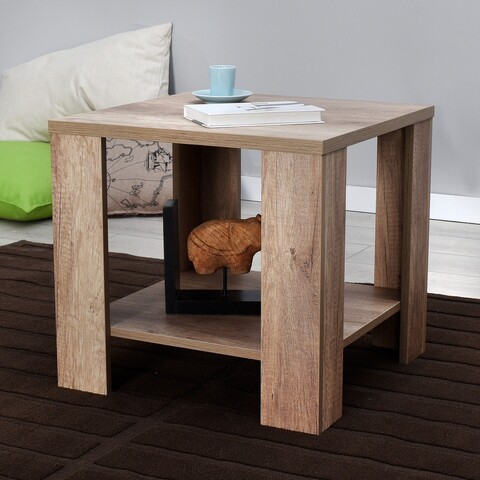 Masuta de cafea, Adore, Shp-550-Tt-1, 50x48x50 cm, PAL, Grej