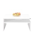Masuta de cafea, Adore, Shp-640-Dd-1, 90x42x90 cm, PAL, Alb diamant