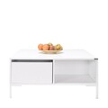 Masuta de cafea, Adore, Shp-660-Dd-1, 90x42x90 cm, PAL, Alb diamant