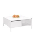 Masuta de cafea, Adore, Shp-660-Dd-1, 90x42x90 cm, PAL, Alb diamant