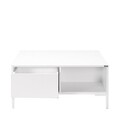 Masuta de cafea, Adore, Shp-660-Dd-1, 90x42x90 cm, PAL, Alb diamant