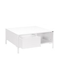 Masuta de cafea, Adore, Shp-660-Dd-1, 90x42x90 cm, PAL, Alb diamant