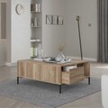 Masuta de cafea, Adore, Shp-660-Tt-1, 90x42x90 cm, PAL, Grej