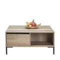 Masuta de cafea, Adore, Shp-660-Tt-1, 90x42x90 cm, PAL, Grej
