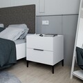Noptiera, Adore, Kmd-1720-Dd-1, 55x59x44 cm, PAL, Alb