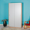 Dulap pentru haine, Adore, Swd-431-Sb-2, 94x182x52 cm, PAL, Somon/Alb