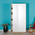 Dulap pentru haine, Adore, Swd-431-Sb-2, 94x182x52 cm, PAL, Somon/Alb