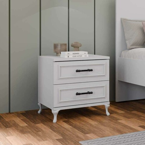 Noptiera, Adore, Kmd-1002-Dd-1, 51x53x40 cm, PAL, Alb
