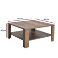 Masuta de cafea, Adore, Shp-690-Oo-1, 90x42x90 cm, PAL, Maro