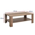 Masuta de cafea, Adore, Shp-695-Oo-1, 110x42x65 cm, PAL, Maro