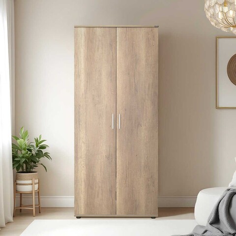 Dulap pentru haine, Adore, Grd-320-Tt-1, 80x187x47 cm, PAL, Nuc deschis