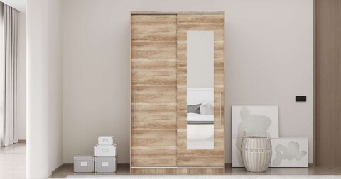 Dulap pentru haine, Adore, Elit Plus, 120x207x52 cm, PAL, Sonoma