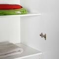 Dulap pentru haine, Adore, Base 6, 224x206x52 cm, PAL, Alb
