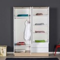 Dulap pentru haine, Adore, Base 4, 137x198x52 cm, PAL, Alb