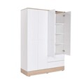 Dulap pentru haine, Adore, Base 4, 137x198x52 cm, PAL, Alb