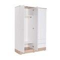 Dulap pentru haine, Adore, Base 4, 137x198x52 cm, PAL, Alb