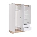 Dulap pentru haine, Adore, Base 4, 137x198x52 cm, PAL, Alb