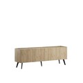 Comoda TV, Adore, Tvc-740-Ff-1, 180x62x41 cm, PAL, Stejar