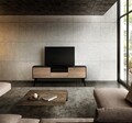Comoda TV, Adore, Tvr-921-Et-1, 160x58x41 cm, PAL, Negru / Gri deschis