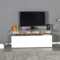 Comoda TV, Adore, Tvc-529-Sp-1, 117x48x40 cm, PAL, Stejar / Alb